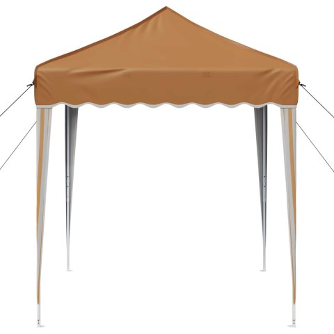 VidaXL Namiot imprezowy rozkładany 195 x 195 x 245 cm Beżowy