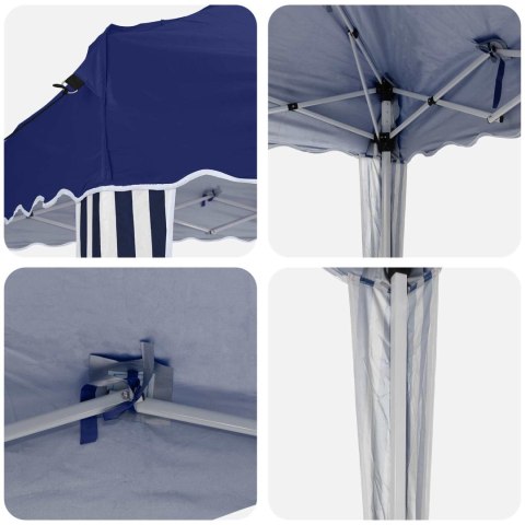 VidaXL Namiot imprezowy rozkładany 195 x 195 x 245 cm niebieski