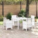 VidaXL Stół Ogrodowy Biały 100 x 100 x 73 cm polirattan