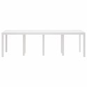 VidaXL Stół Ogrodowy Biały 250 x 100 x 73 cm polirattan