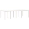 VidaXL Stół Ogrodowy Biały 250 x 100 x 73 cm polirattan