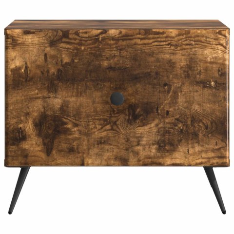 VidaXL Stolik kawowy Dąb wędzony 49 x 50 x 40 cm Drewno inżynieryjne
