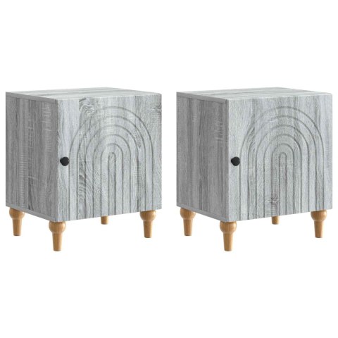 VidaXL Szafka Nocna 2 szt. Szary Sonoma 43 x 34,5 x 50 cm