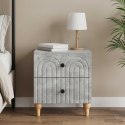 VidaXL Szafka Nocna z szufladą Betonowy szary 43 x 34,5 x 48 cm