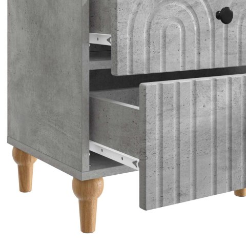 VidaXL Szafka Nocna z szufladą Betonowy szary 43 x 34,5 x 48 cm