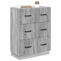 VidaXL Szafka z Szufladami Szary Sonoma 66 x 34,5 x 87 cm