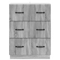 VidaXL Szafka z Szufladami Szary Sonoma 66 x 34,5 x 87 cm