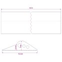 VidaXL Uszczelka podłogowa do garażu 112 x 20 mm 5,5 m Guma EPDM