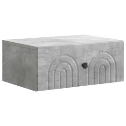 VidaXL Wisząca Szafka Nocna Betonowy szary 49 x 34,5 x 20 cm