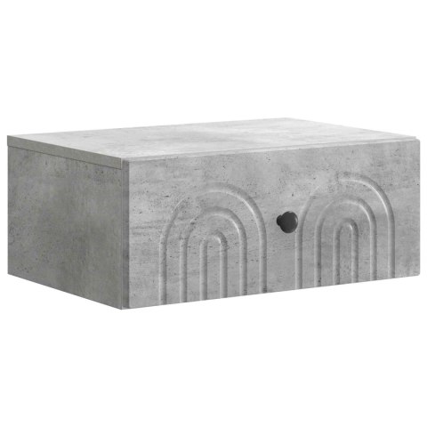 VidaXL Wisząca Szafka Nocna Betonowy szary 49 x 34,5 x 20 cm