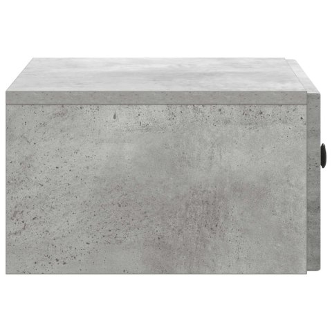 VidaXL Wisząca Szafka Nocna Betonowy szary 49 x 34,5 x 20 cm