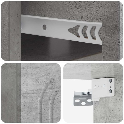 VidaXL Wisząca Szafka Nocna Betonowy szary 49 x 34,5 x 20 cm