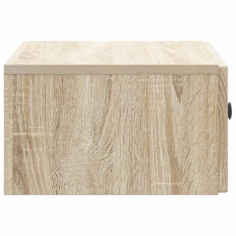 VidaXL Wisząca Szafka Nocna z szufladą dąb Sonoma 49 x 34,5 x 20 cm
