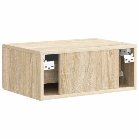 VidaXL Wisząca Szafka Nocna z szufladą dąb Sonoma 49 x 34,5 x 20 cm