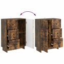 VidaXL Bufet Dąb wędzony 66 x 34,5 x 90 cm Drewno inżynieryjne