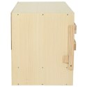 VidaXL Gniazdo dla kur, 3 przegrody, 96x40x45 cm, lite drewno sosnowe