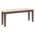 VidaXL Ławka 110 cm Brązowa lite drewno guma
