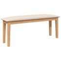 VidaXL Ławka 110 cm Drewno lite Guma