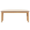 VidaXL Ławka 110 cm Drewno lite Guma
