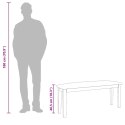VidaXL Ławka 110 cm Drewno lite Guma