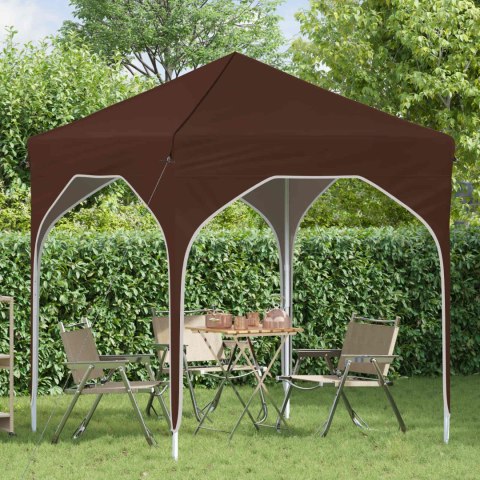 VidaXL Namiot imprezowy rozkładany 194 x 194 x 245 cm brązowy