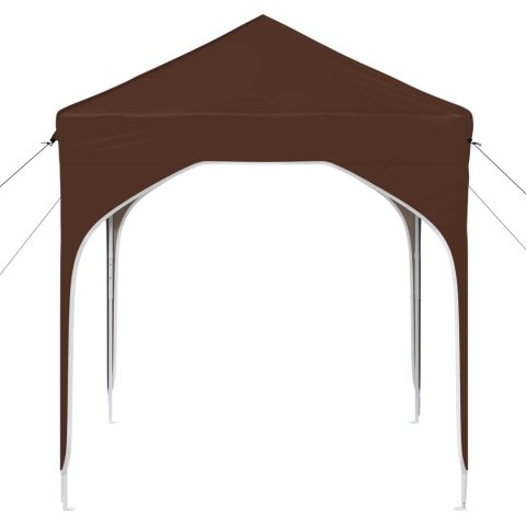 VidaXL Namiot imprezowy rozkładany 194 x 194 x 245 cm brązowy