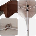 VidaXL Namiot imprezowy rozkładany 194 x 194 x 245 cm brązowy