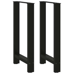 VidaXL Nogi do stołu barowego czarne 2 szt. 40x(90-91) cm stal