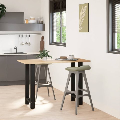 VidaXL Nogi do stołu barowego czarne 2 szt. 40x(90-91) cm stal