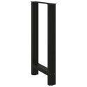 VidaXL Nogi do stołu barowego czarne 2 szt. 40x(90-91) cm stal