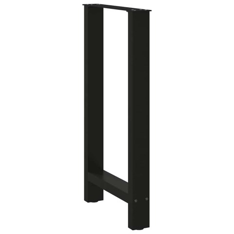 VidaXL Nogi do stołu barowego czarne 2 szt. 40x(90-91) cm stal