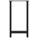 VidaXL Nogi do stołu barowego czarne 2 szt. 40x(90-91) cm stal