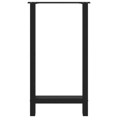 VidaXL Nogi do stołu barowego czarne 2 szt. 40x(90-91) cm stal