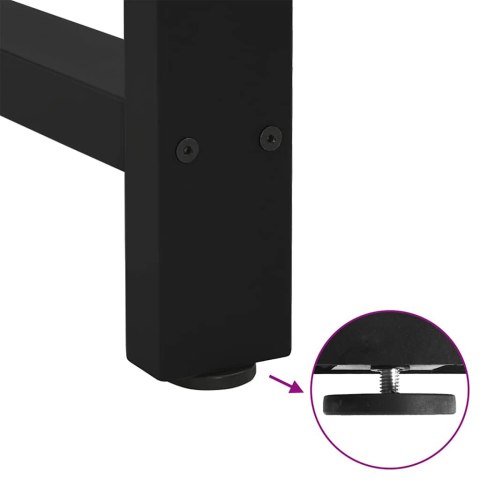 VidaXL Nogi do stołu barowego czarne 2 szt. 40x(90-91) cm stal