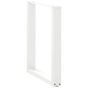 VidaXL Nogi do stołu jadalnego w kształcie litery U 2 szt. Białe 70x(72-73) cm Stal