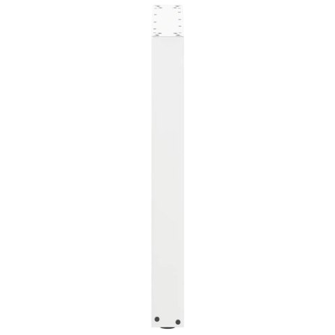 VidaXL Nogi do stołu jadalnego w kształcie litery U 2 szt. Białe 70x(72-73) cm Stal