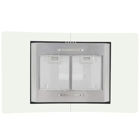 VidaXL Okap kuchenny LED, wyspowy, stal nierdzewna, 90 cm, 756 m³/h