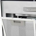 VidaXL Okap kuchenny LED, wyspowy, stal nierdzewna, 90 cm, 756 m³/h