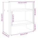 VidaXL Organizer na biurko, szarość betonu, 34,5x15,5x35,5 cm