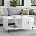 VidaXL Stolik kawowy Biały wysoki połysk 90 x 50 x 40 cm