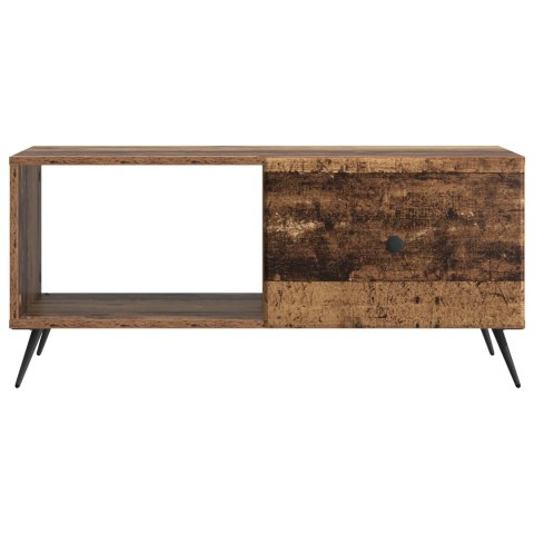VidaXL Stolik kawowy Stare drewno 90 x 50 x 40 cm Drewno inżynieryjne