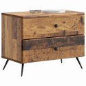 VidaXL Szafka Nocna z szufladą Stare drewno 62 x 34,5 x 47,5 cm