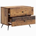 VidaXL Szafka Nocna z szufladą Stare drewno 62 x 34,5 x 47,5 cm