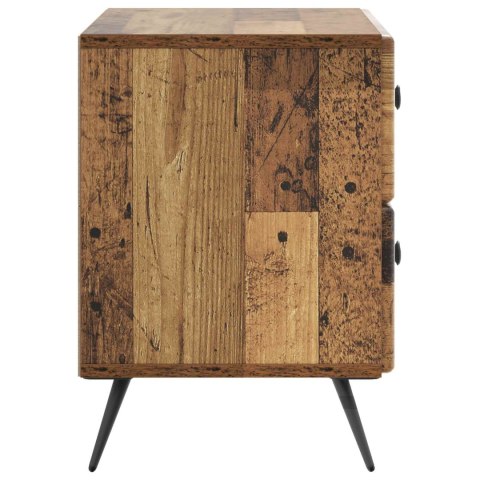 VidaXL Szafka Nocna z szufladą Stare drewno 62 x 34,5 x 47,5 cm