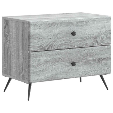 VidaXL Szafka Nocna z szufladą Szary Sonoma 62 x 34,5 x 47,5 cm