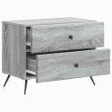 VidaXL Szafka Nocna z szufladą Szary Sonoma 62 x 34,5 x 47,5 cm