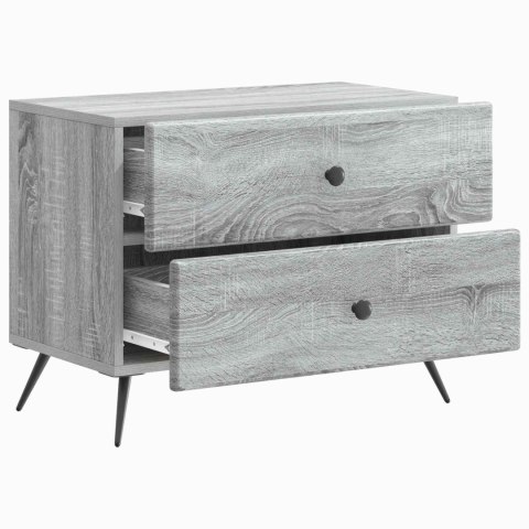 VidaXL Szafka Nocna z szufladą Szary Sonoma 62 x 34,5 x 47,5 cm