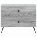 VidaXL Szafka Nocna z szufladą Szary Sonoma 62 x 34,5 x 47,5 cm