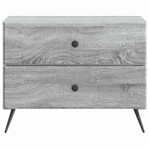 VidaXL Szafka Nocna z szufladą Szary Sonoma 62 x 34,5 x 47,5 cm