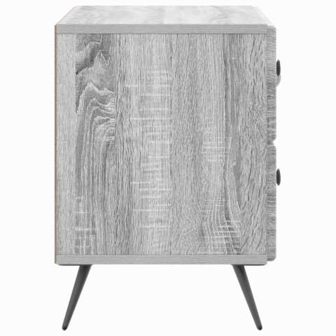 VidaXL Szafka Nocna z szufladą Szary Sonoma 62 x 34,5 x 47,5 cm